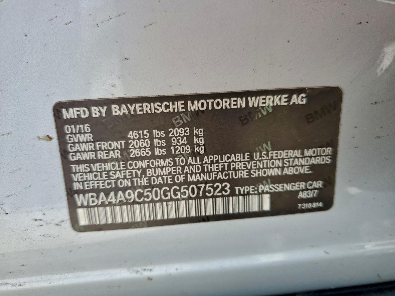2016 BMW 4 Series
