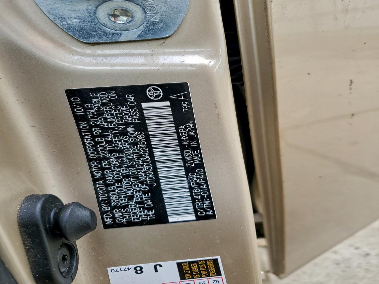 2010 TOYOTA PRIUS
