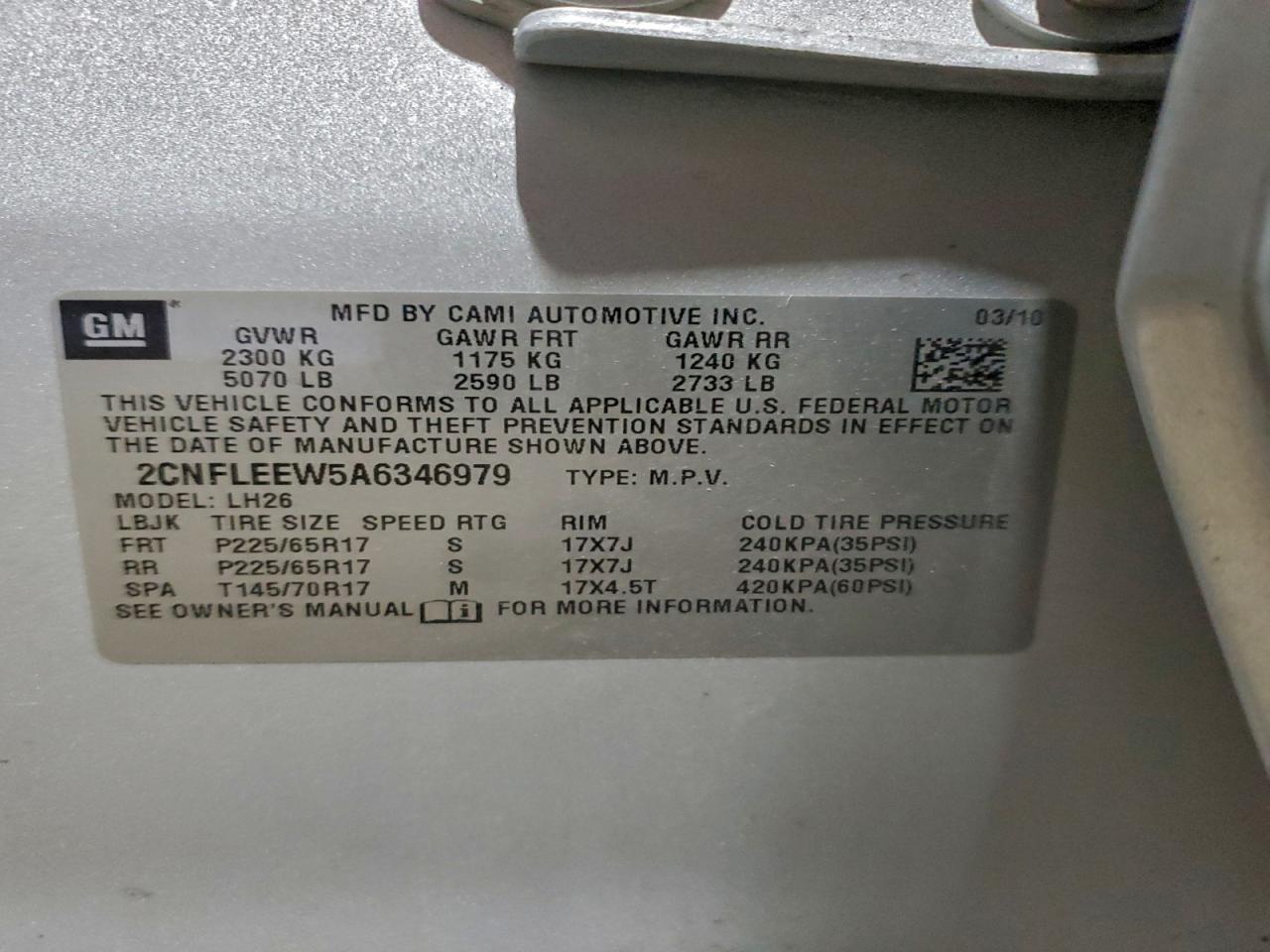 2010 CHEVROLET EQUINOX