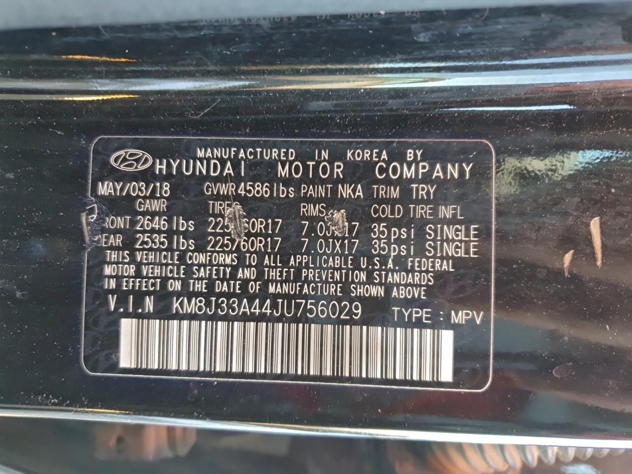 2018 HYUNDAI TUCSON