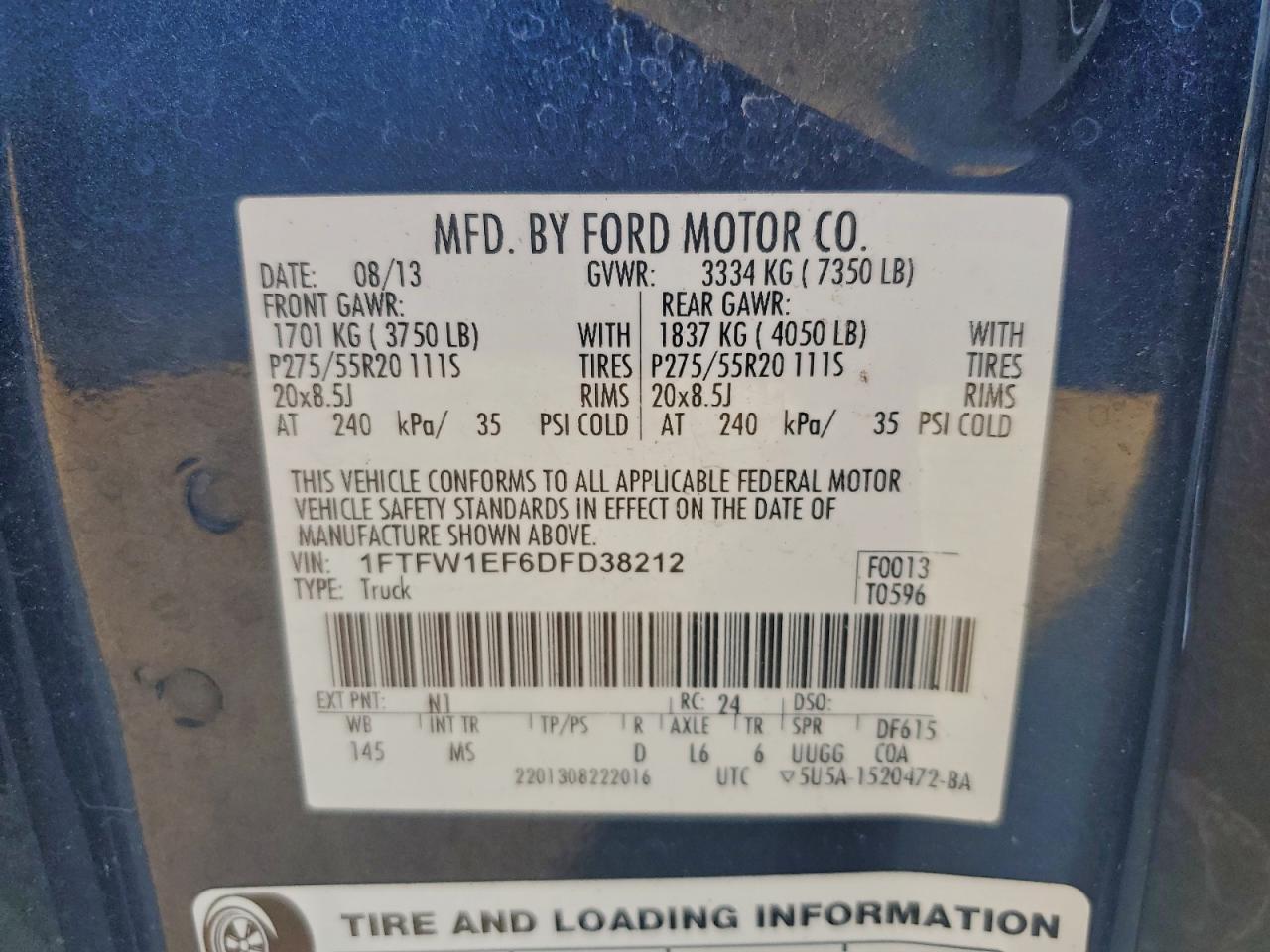 2013 FORD F-150