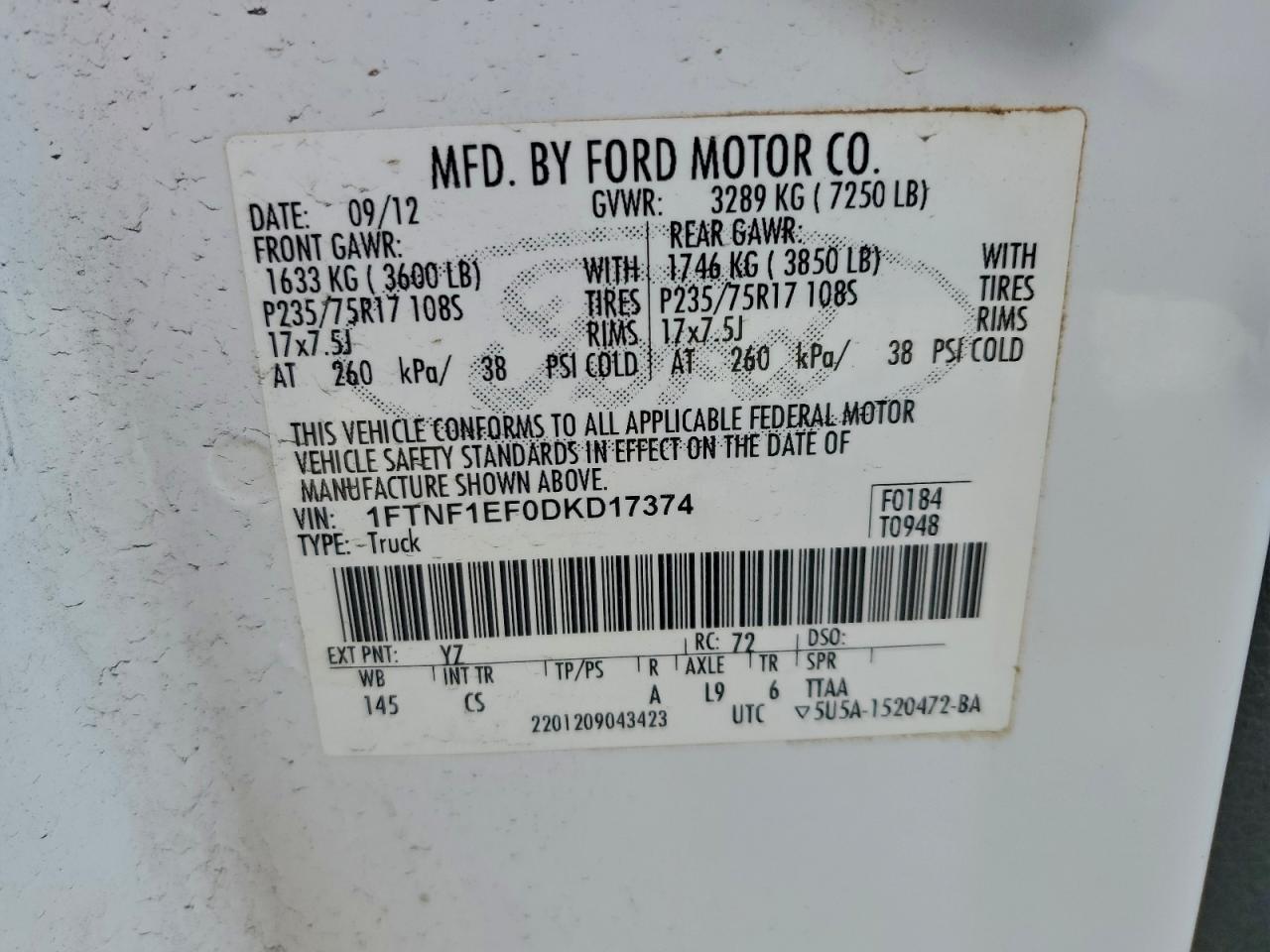 2013 FORD F-150