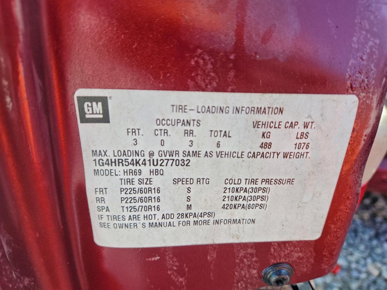 2001 BUICK Lesabre
