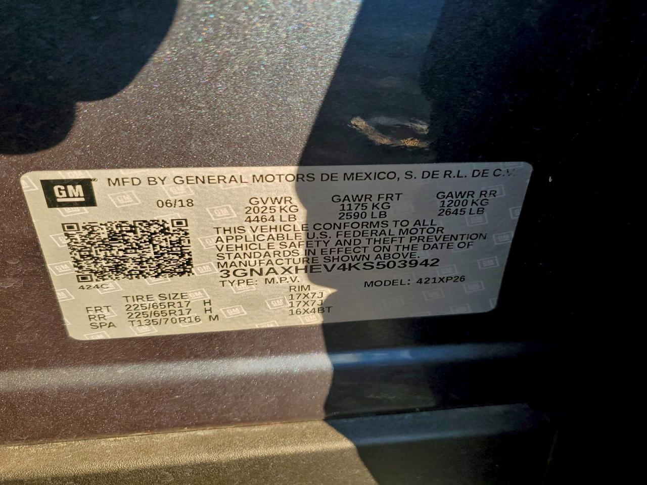 2019 CHEVROLET EQUINOX