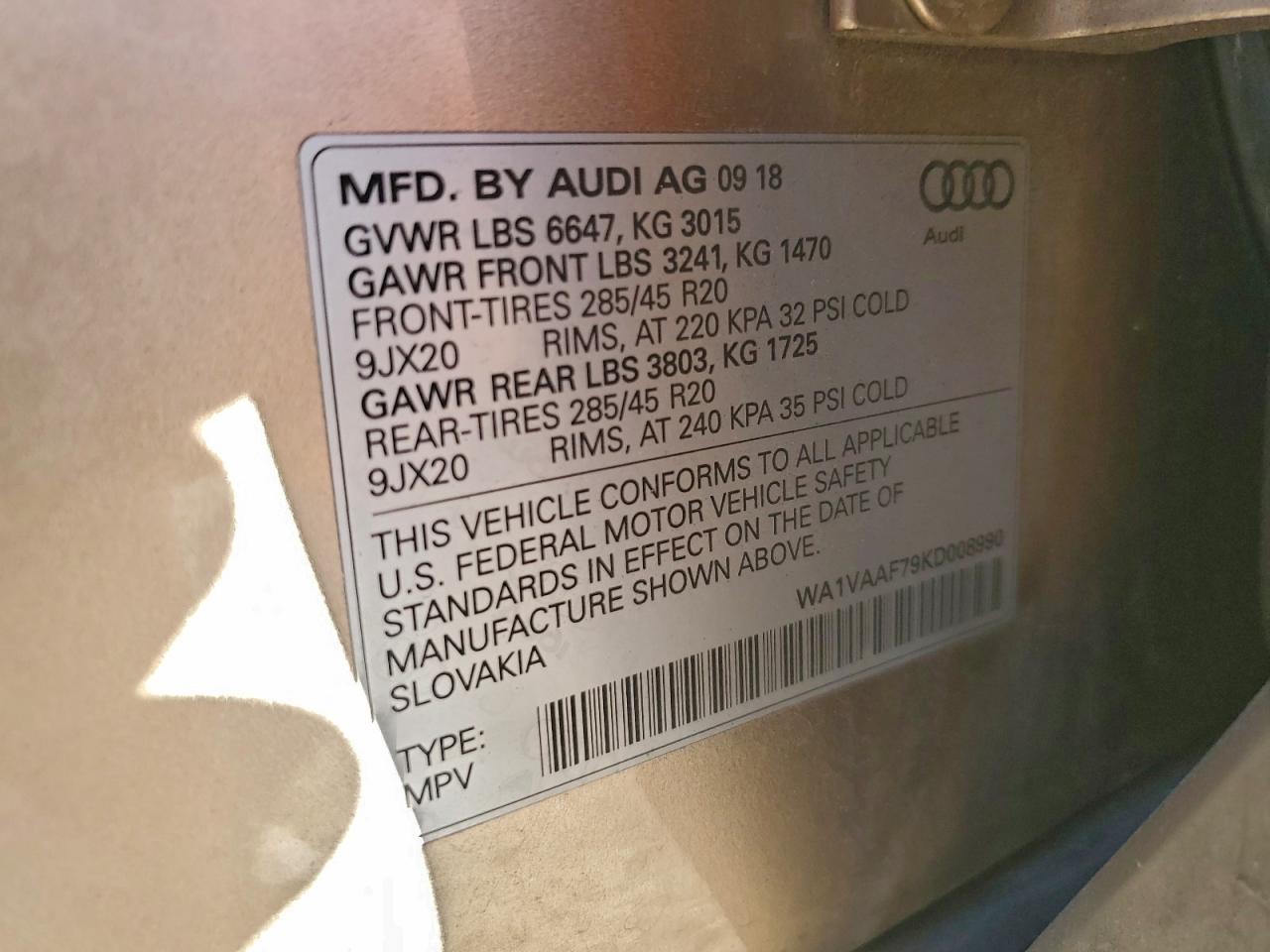 2019 AUDI Q7