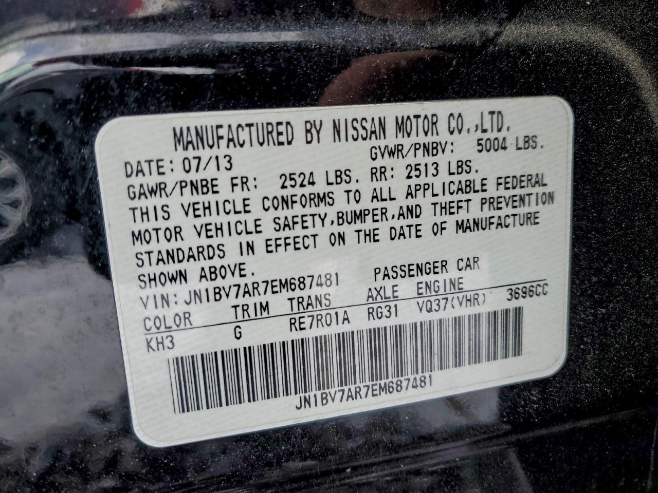 2014 INFINITI Q50