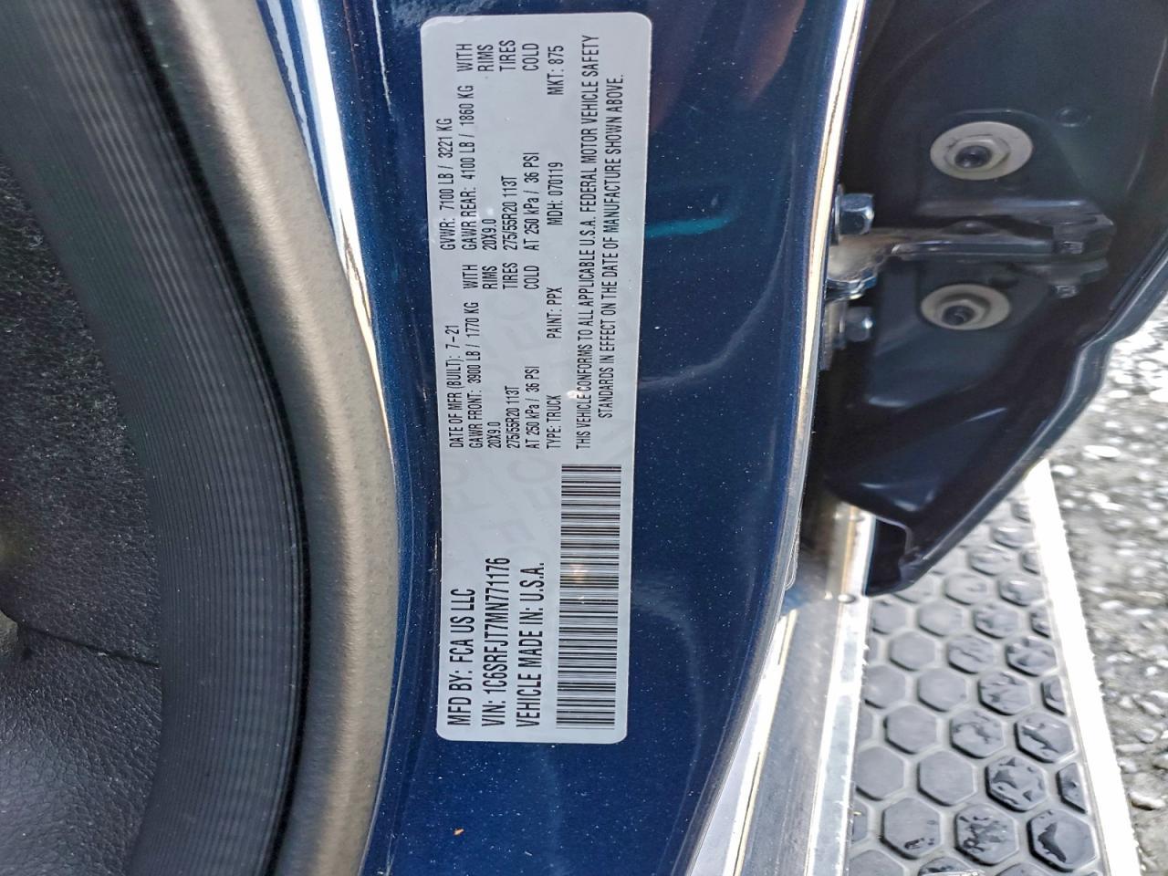 2021 RAM 1500