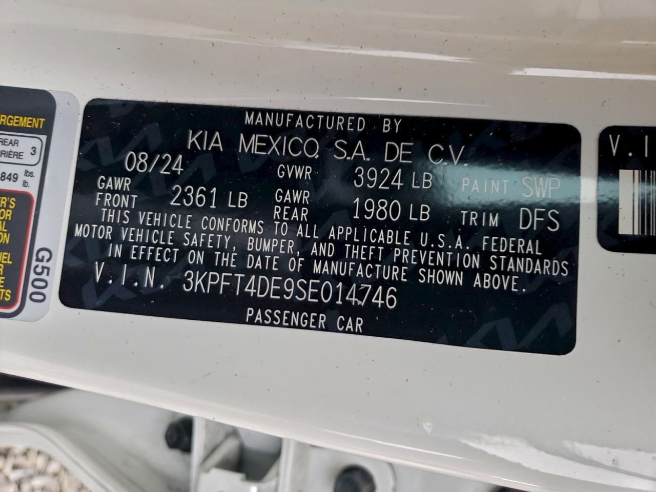 2025 KIA K4