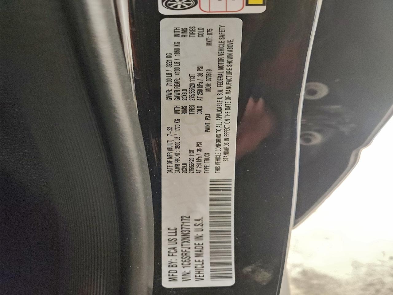 2022 RAM 1500