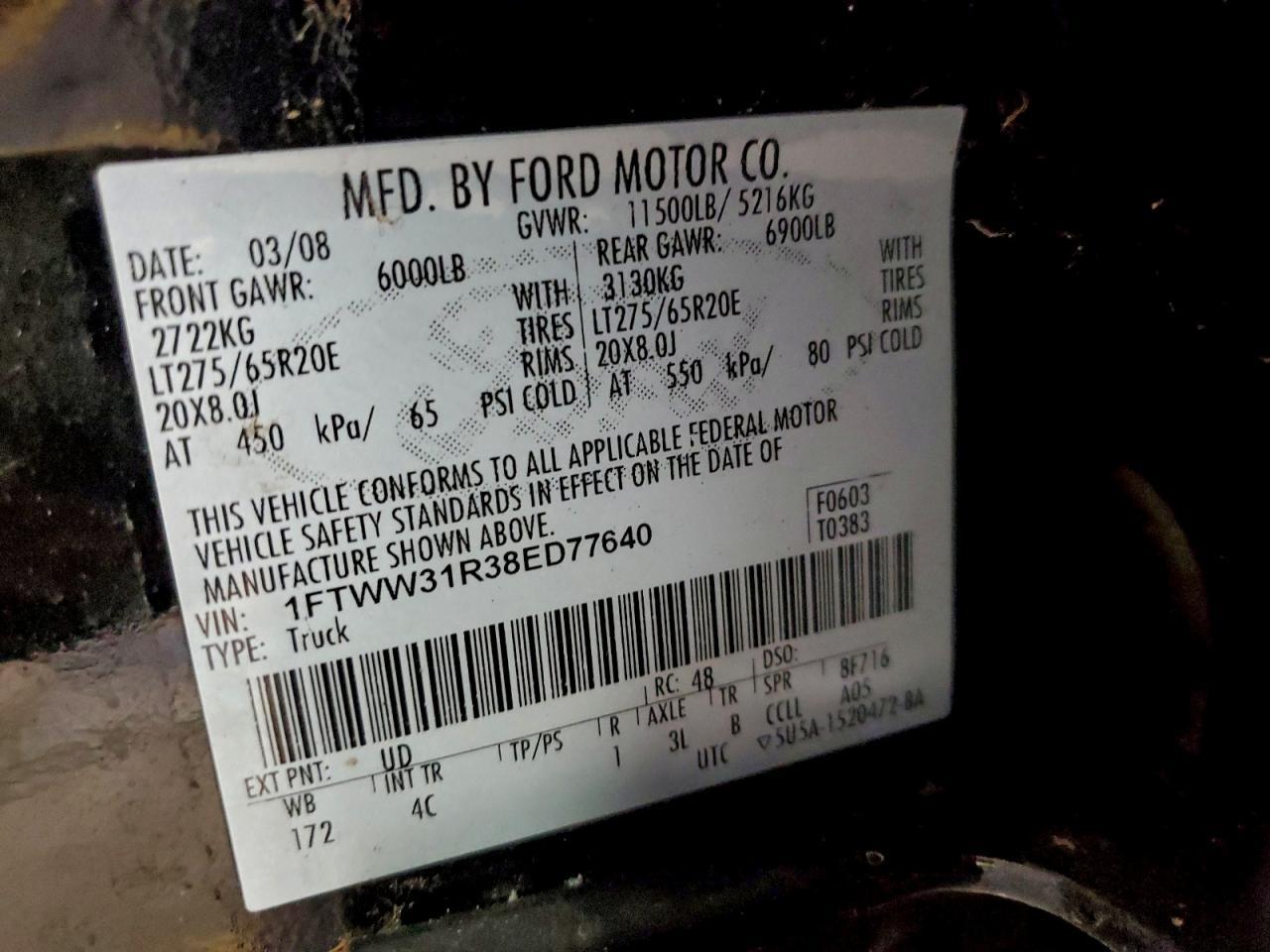 2008 FORD F-350