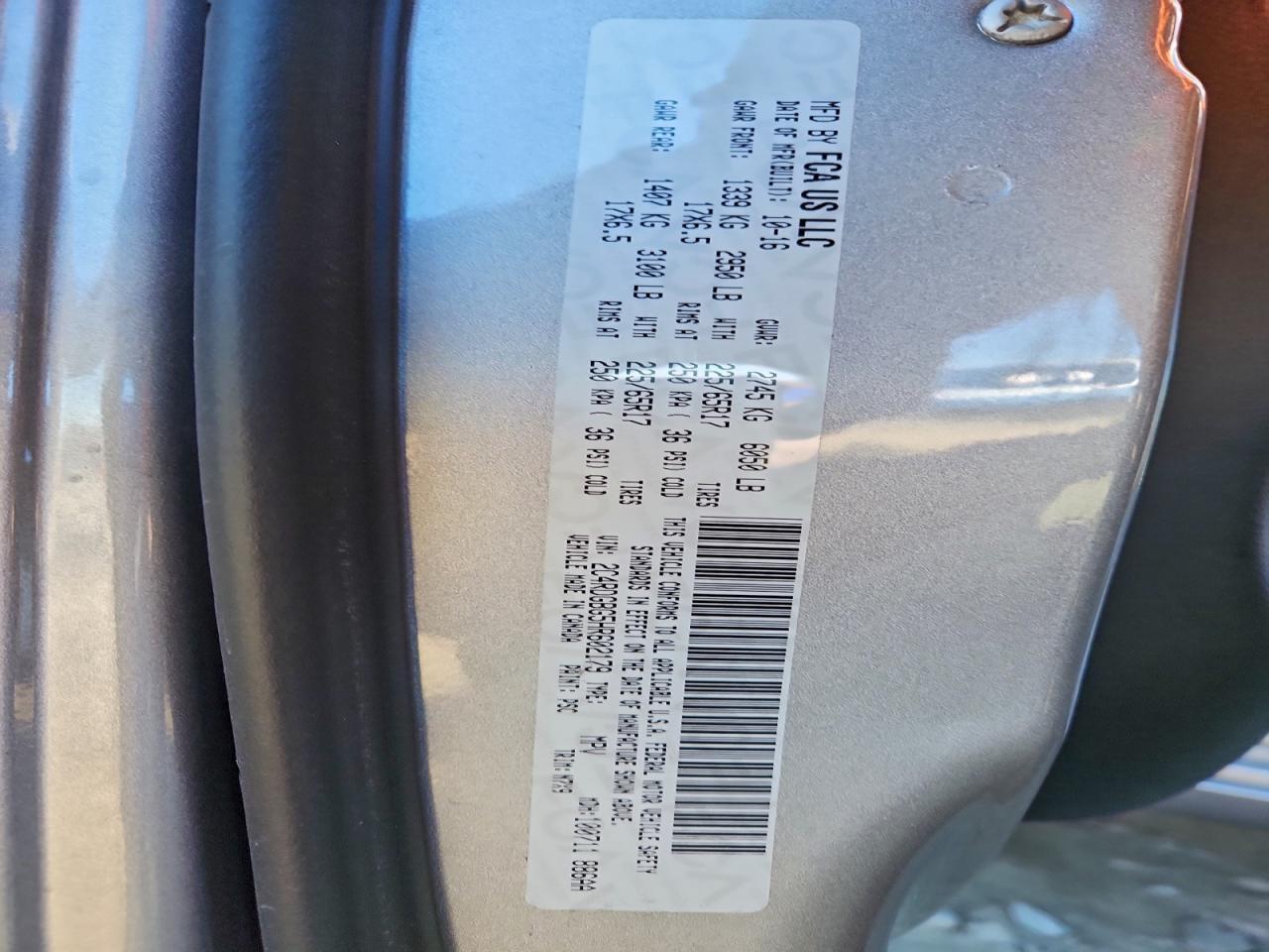 2017 DODGE GRAND CARAVAN