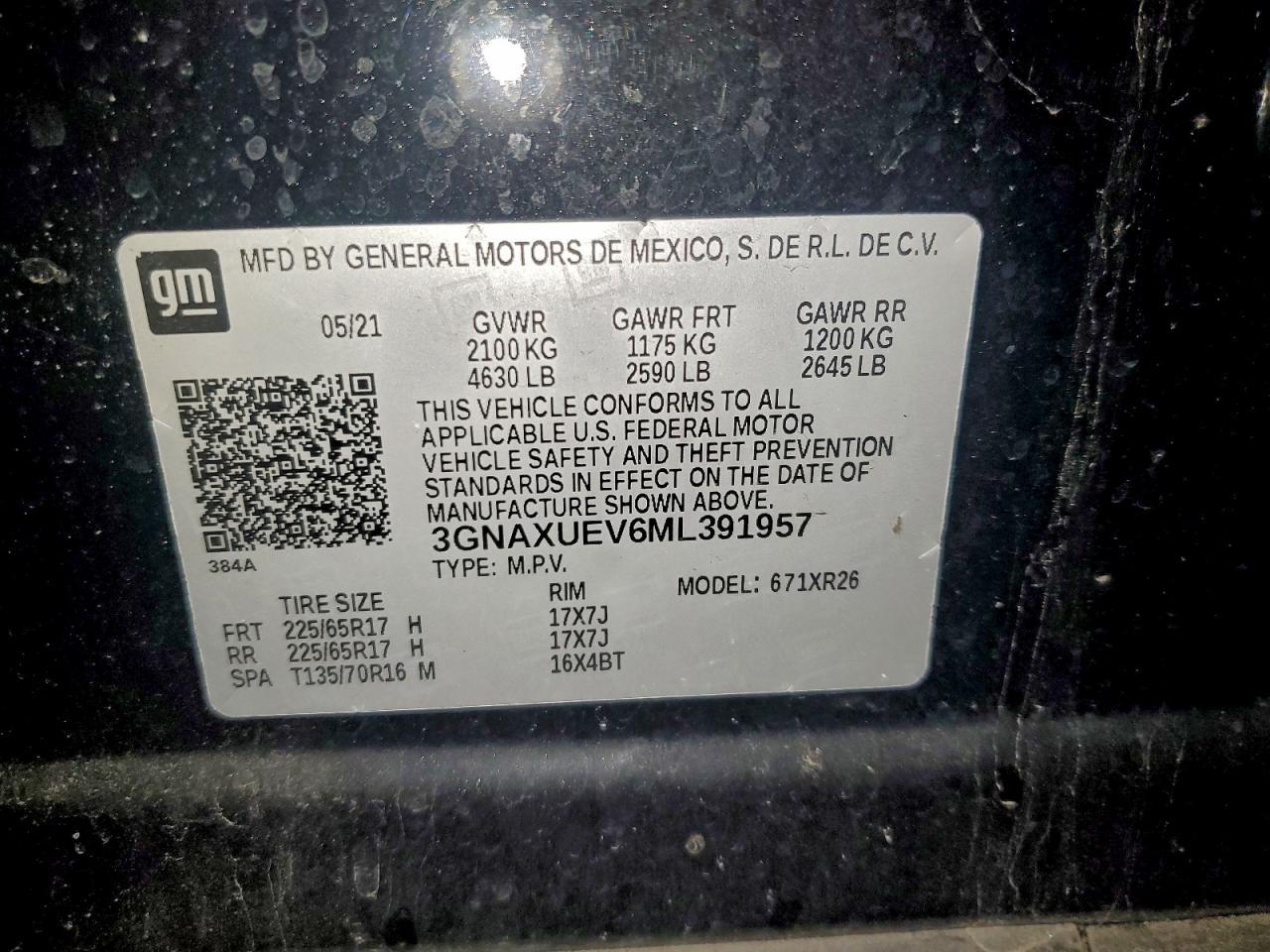 2021 CHEVROLET EQUINOX