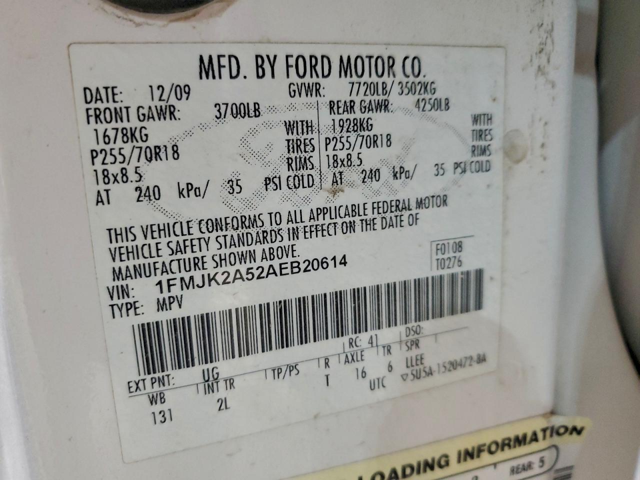 2010 FORD Expedition