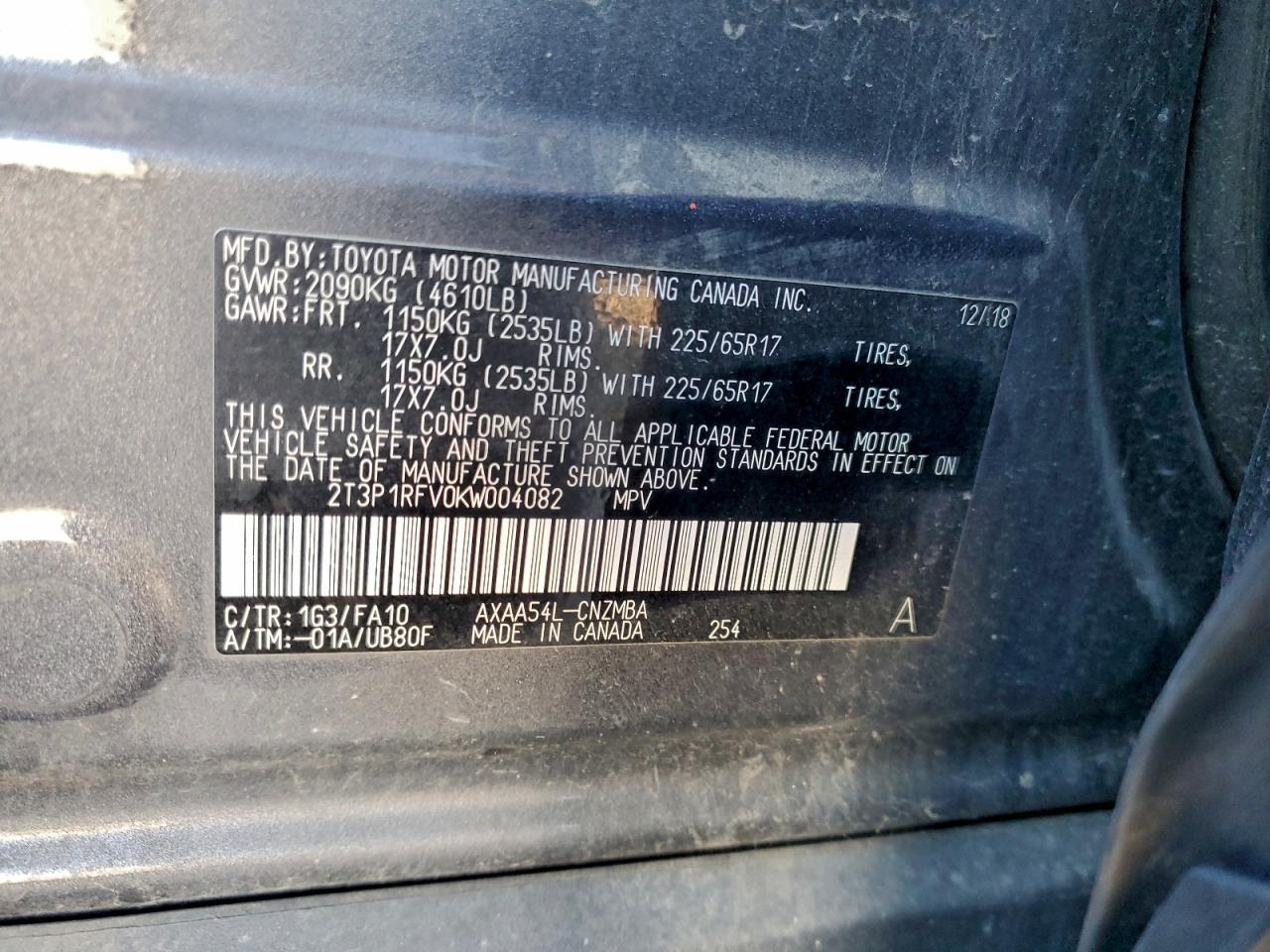 2019 TOYOTA RAV4