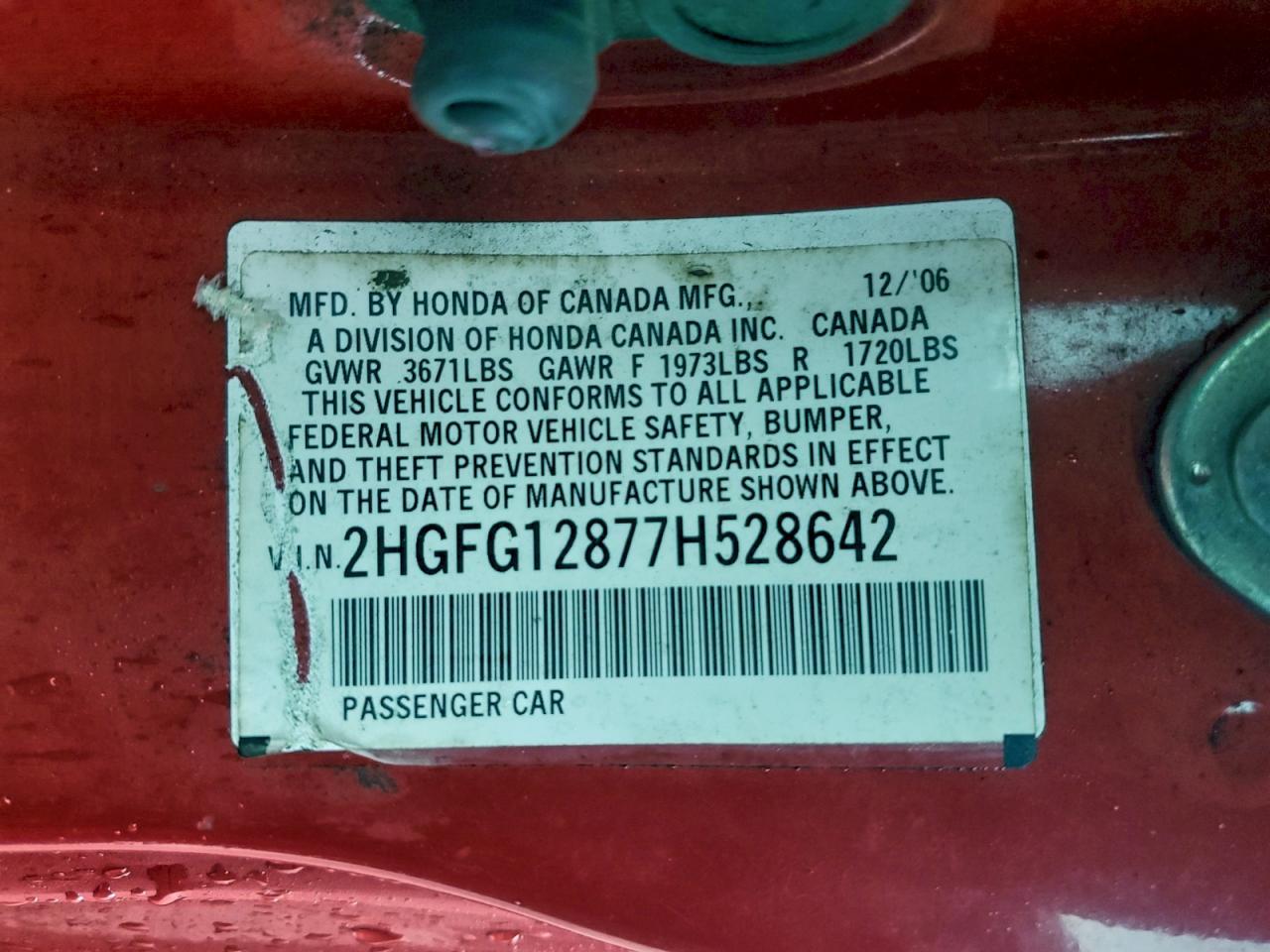 2007 HONDA CIVIC