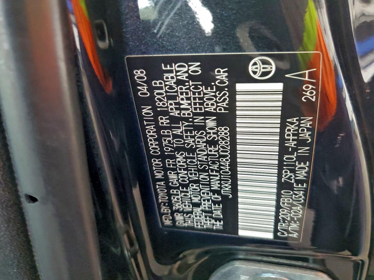 2008 TOYOTA SCION