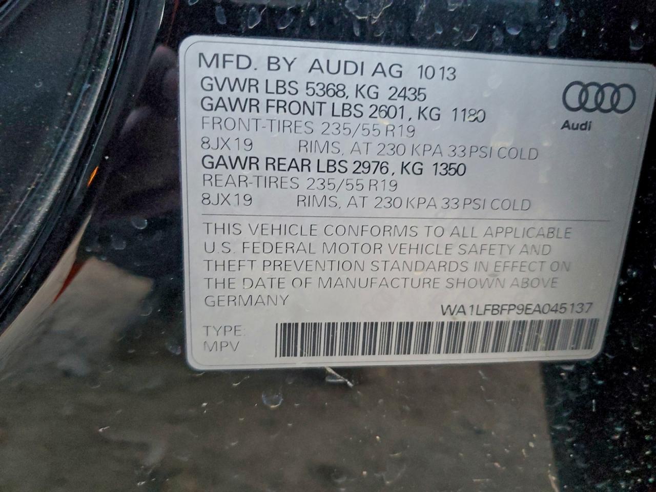 2014 AUDI Q5