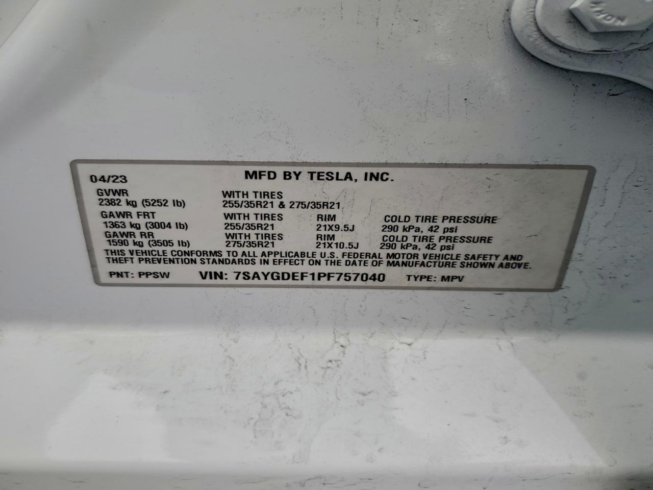 2023 TESLA MODEL Y