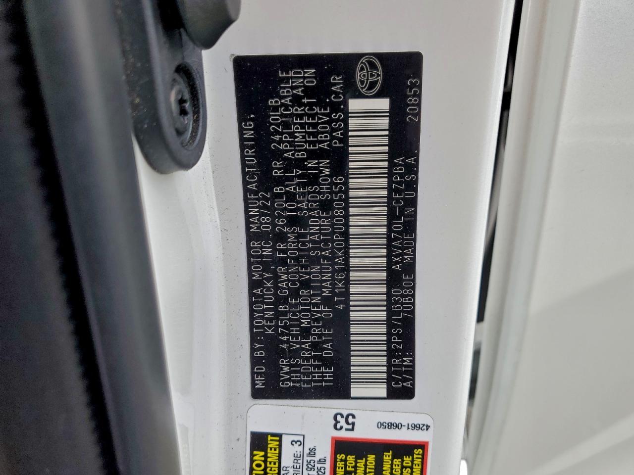 2023 TOYOTA CAMRY