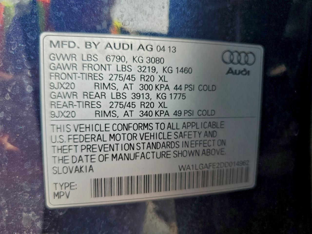2013 AUDI Q7
