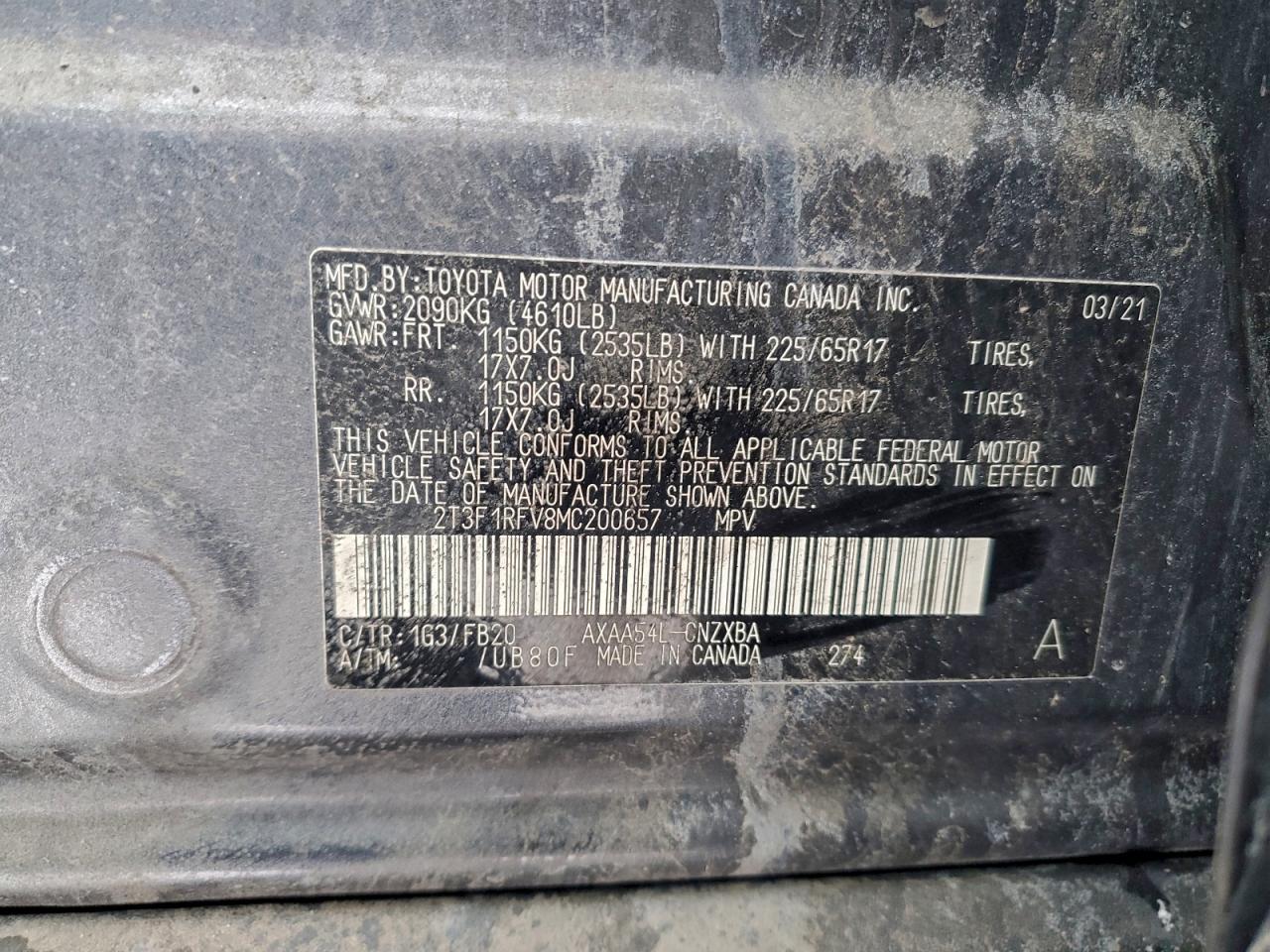 2021 TOYOTA RAV4
