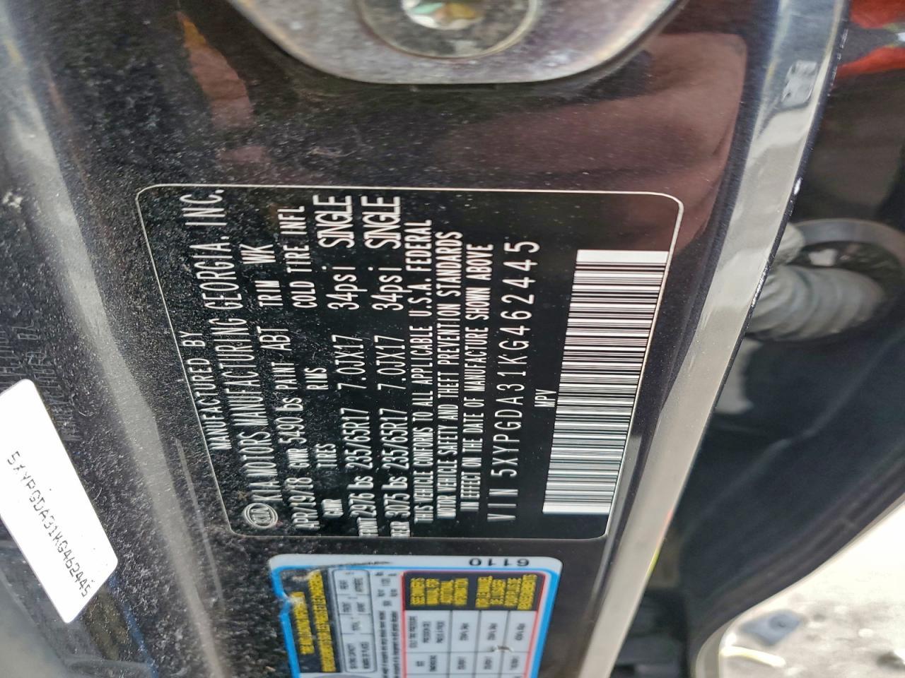 2019 KIA SORENTO