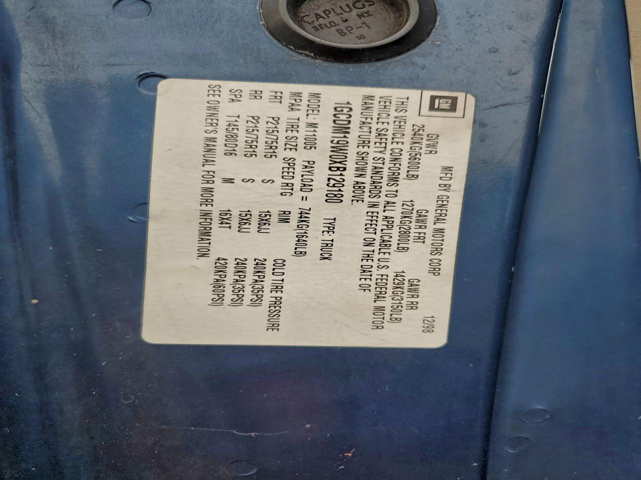 1999 CHEVROLET Astro