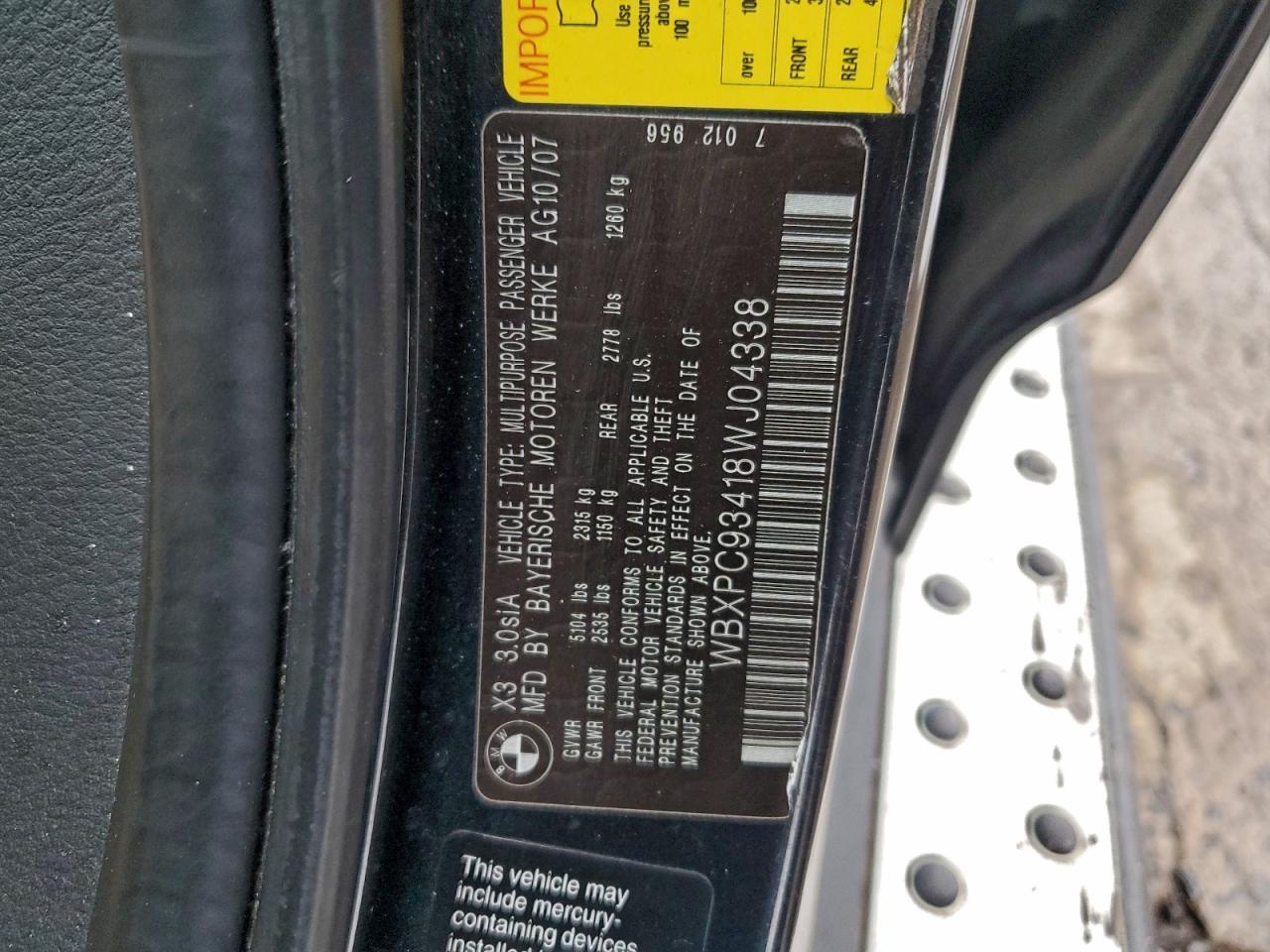 2008 BMW X3