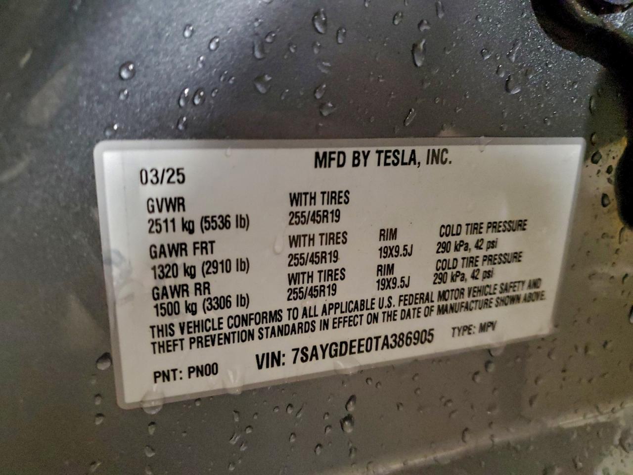 2026 TESLA MODEL Y