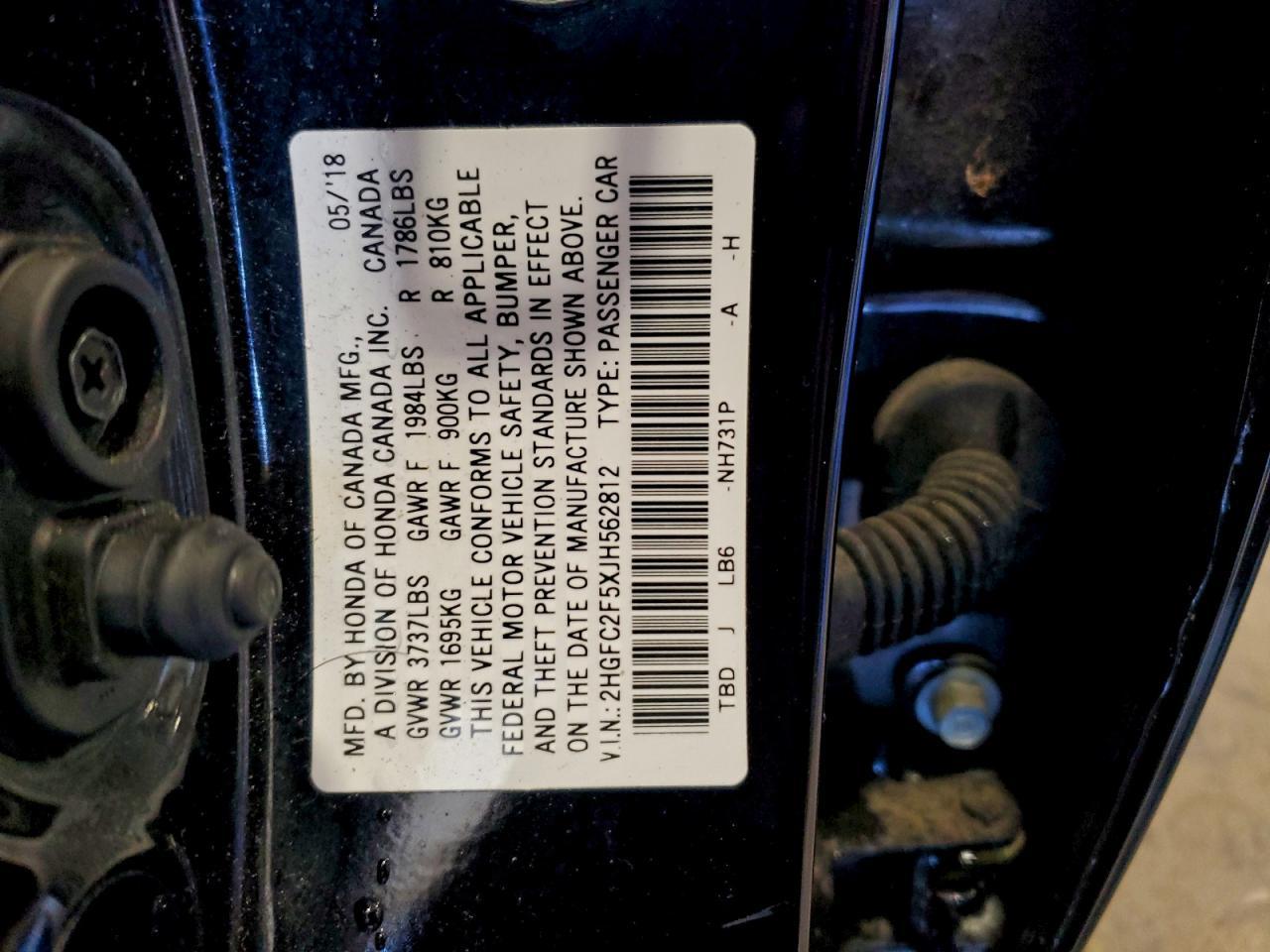2018 HONDA CIVIC