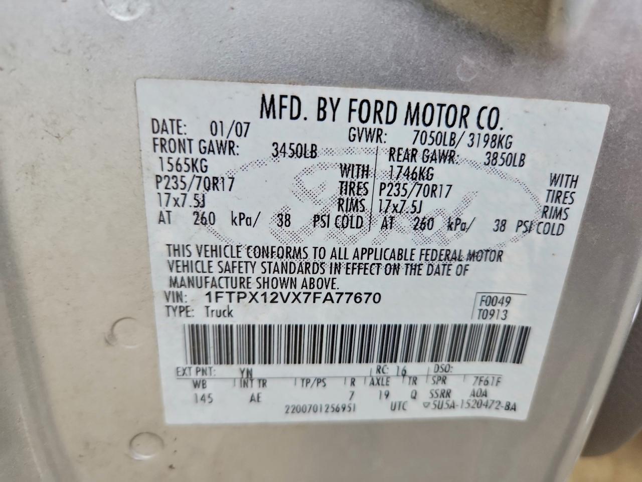 2007 FORD F-150