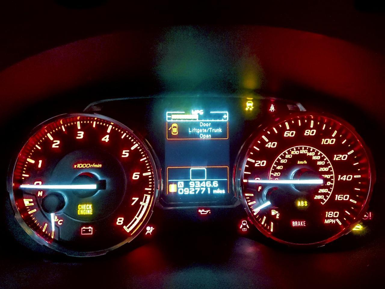 2015 SUBARU WRX