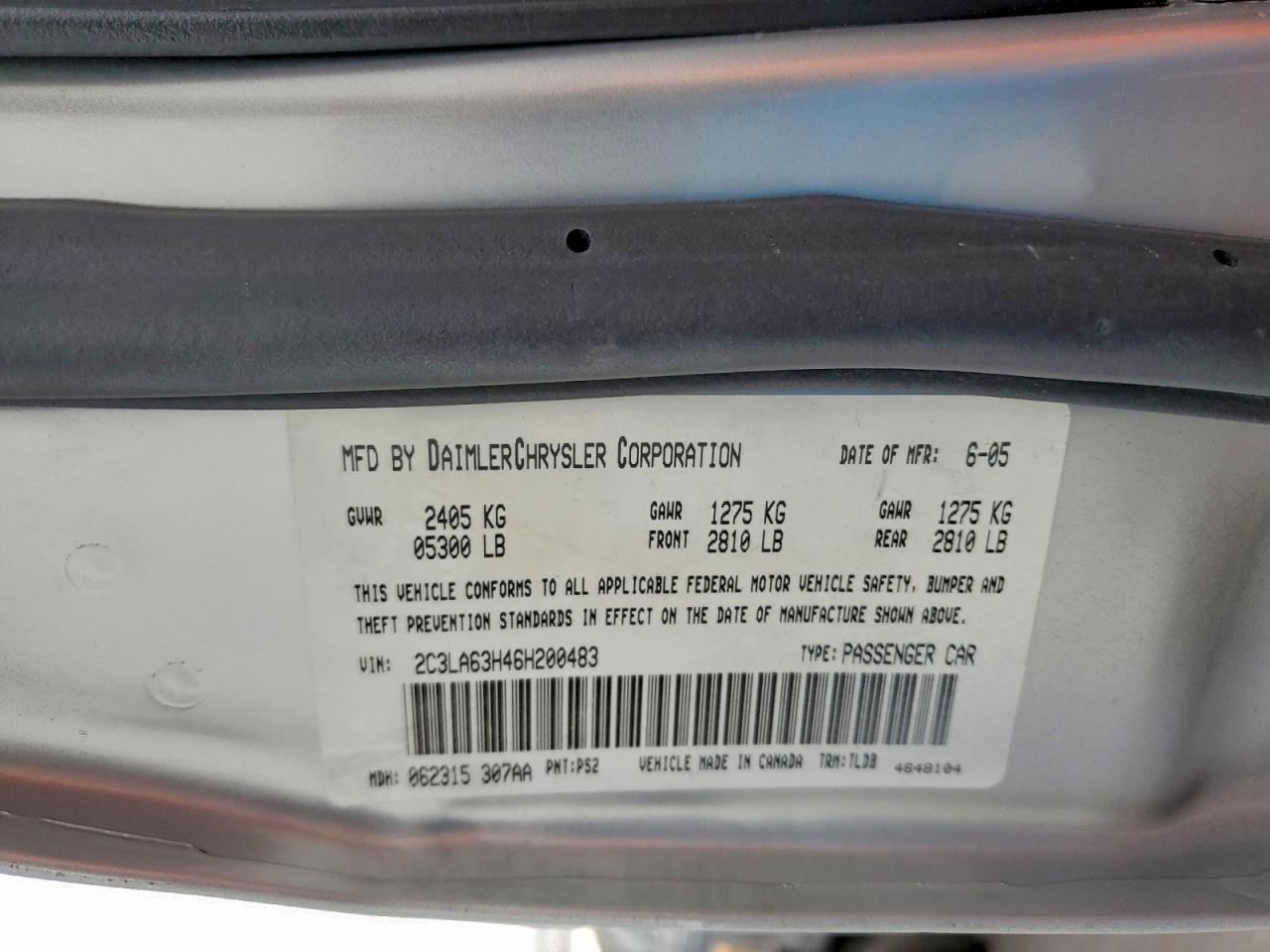 2006 CHRYSLER 300