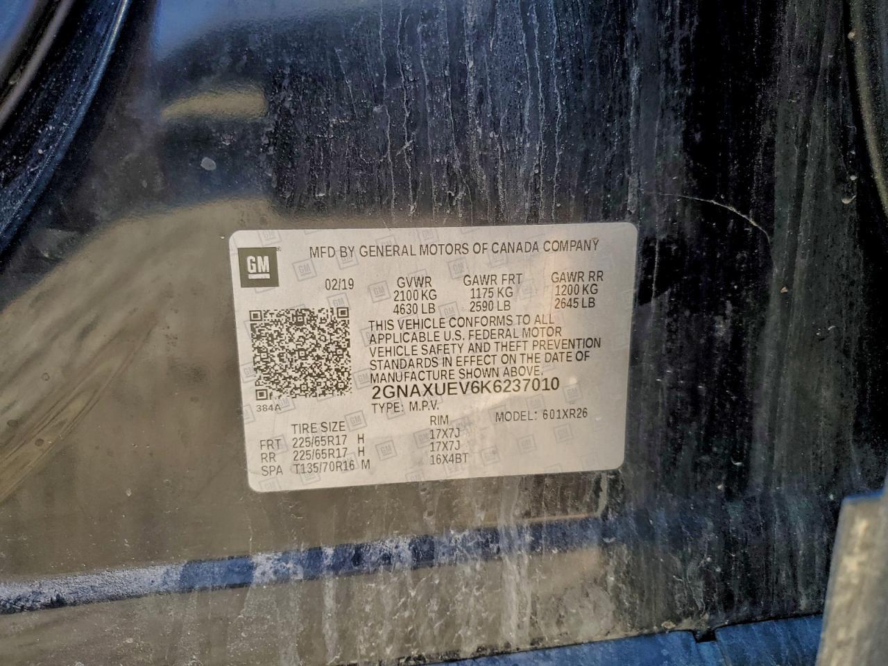 2019 CHEVROLET EQUINOX