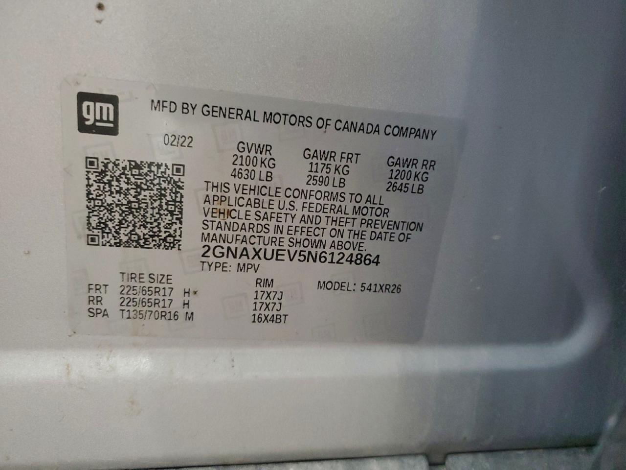 2022 CHEVROLET EQUINOX
