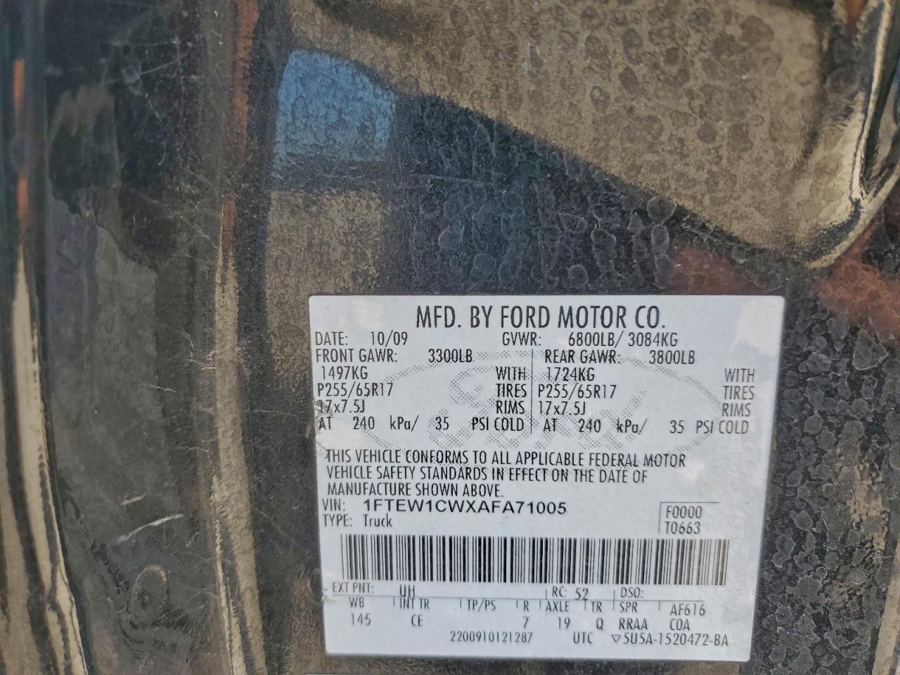 2010 FORD F-150