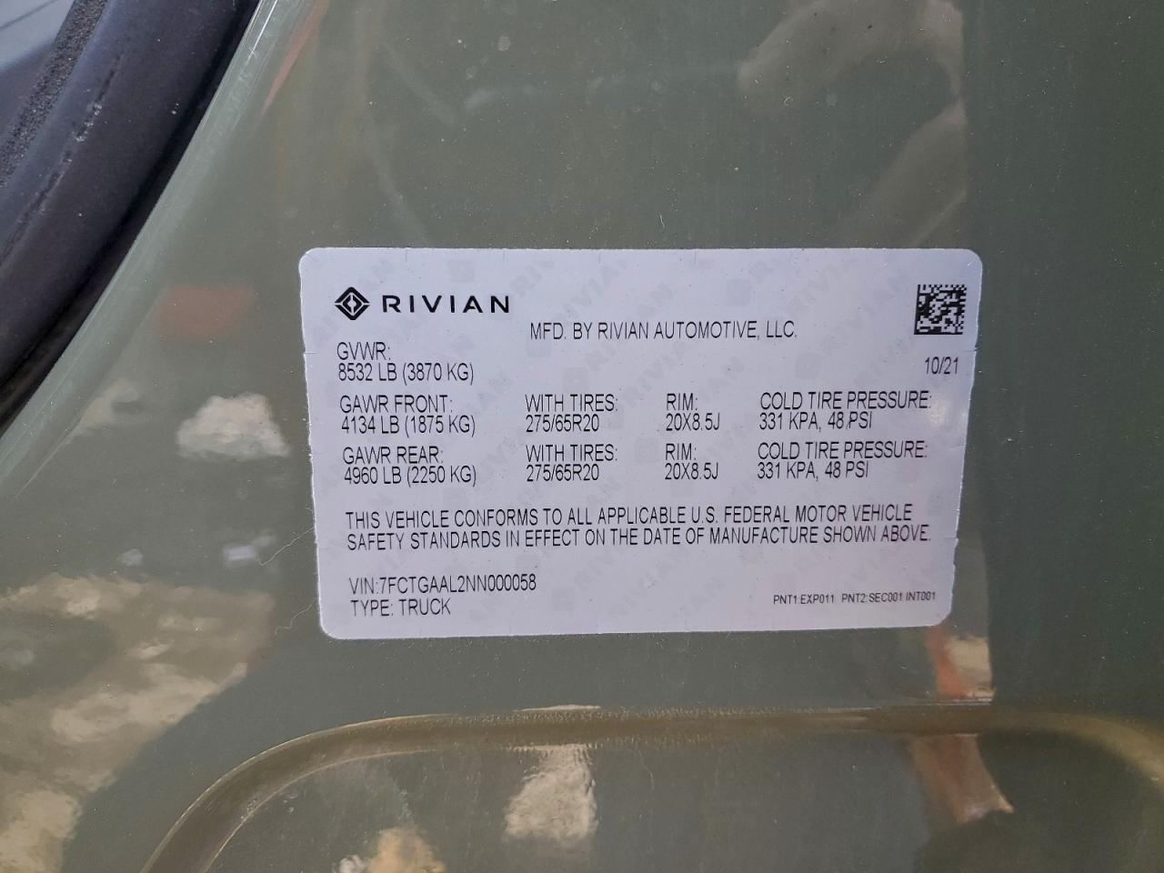 2022 RIVIAN R1t