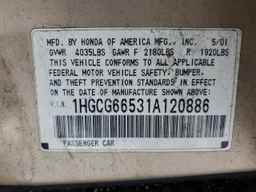 2001 HONDA ACCORD
