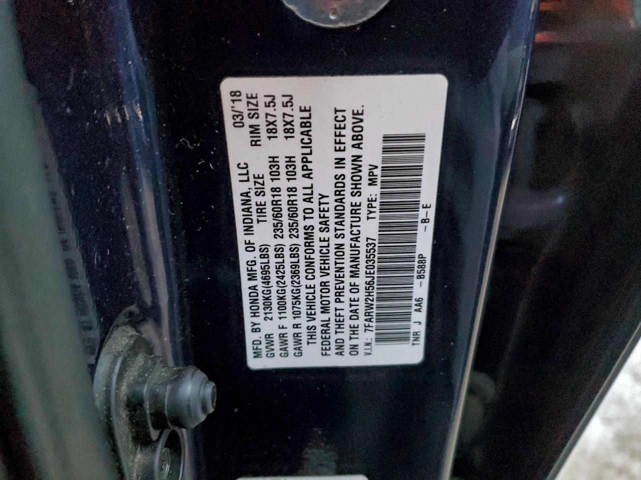 2018 HONDA CR-V