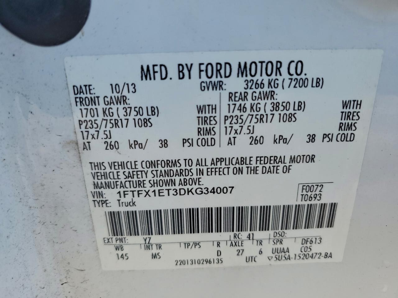 2013 FORD F-150