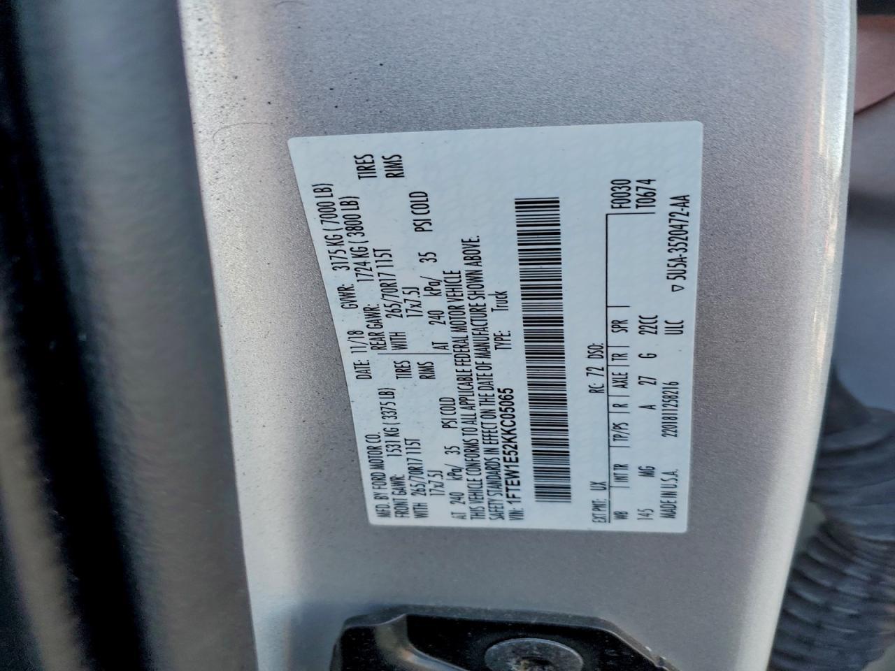 2019 FORD F-150