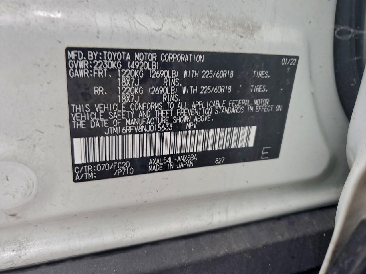 2022 TOYOTA RAV4