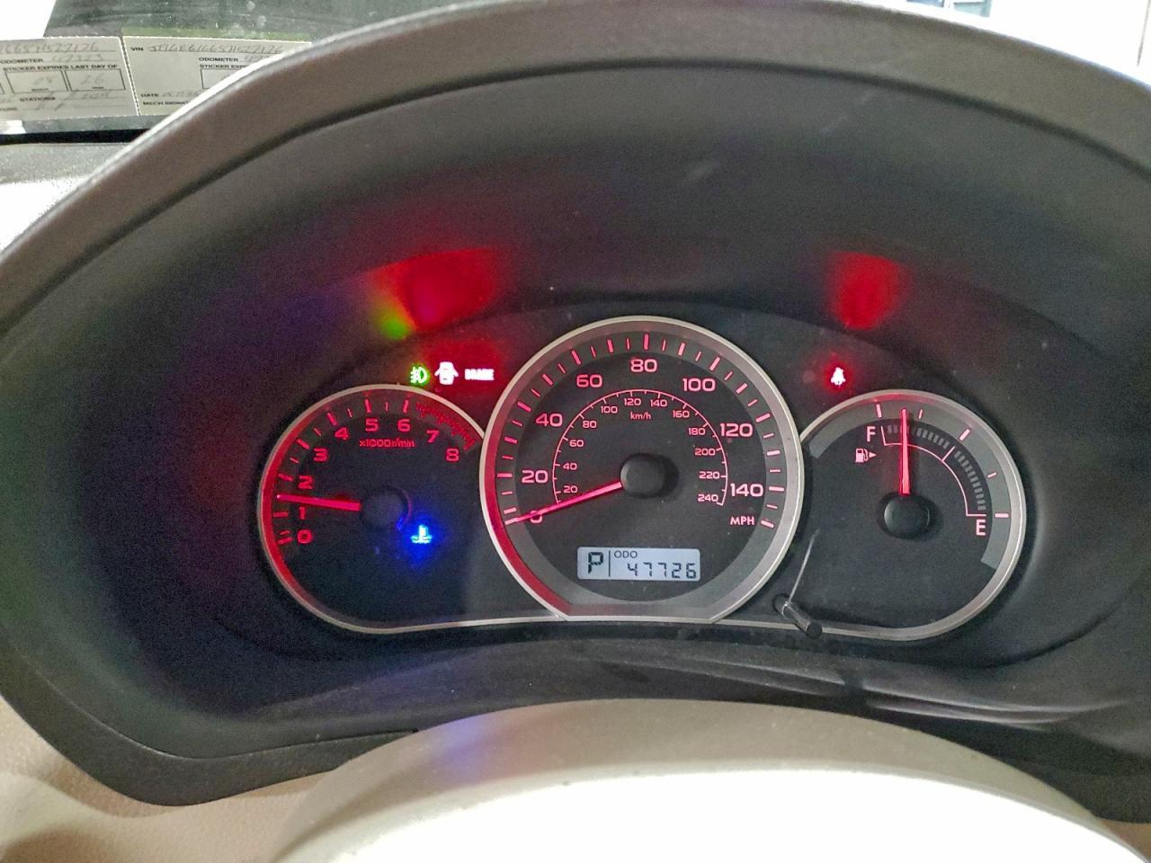 2008 SUBARU IMPREZA