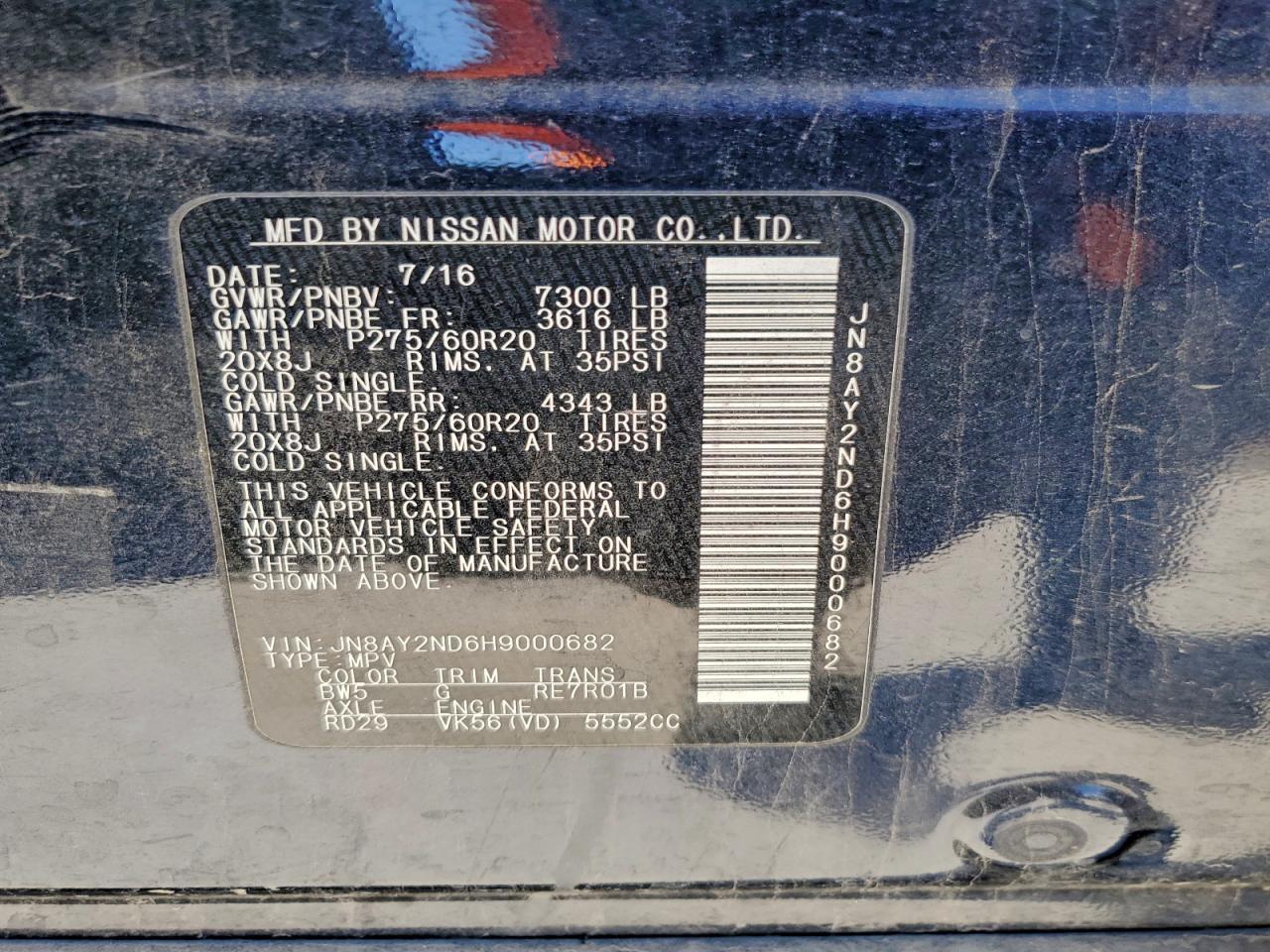 2017 NISSAN Armada