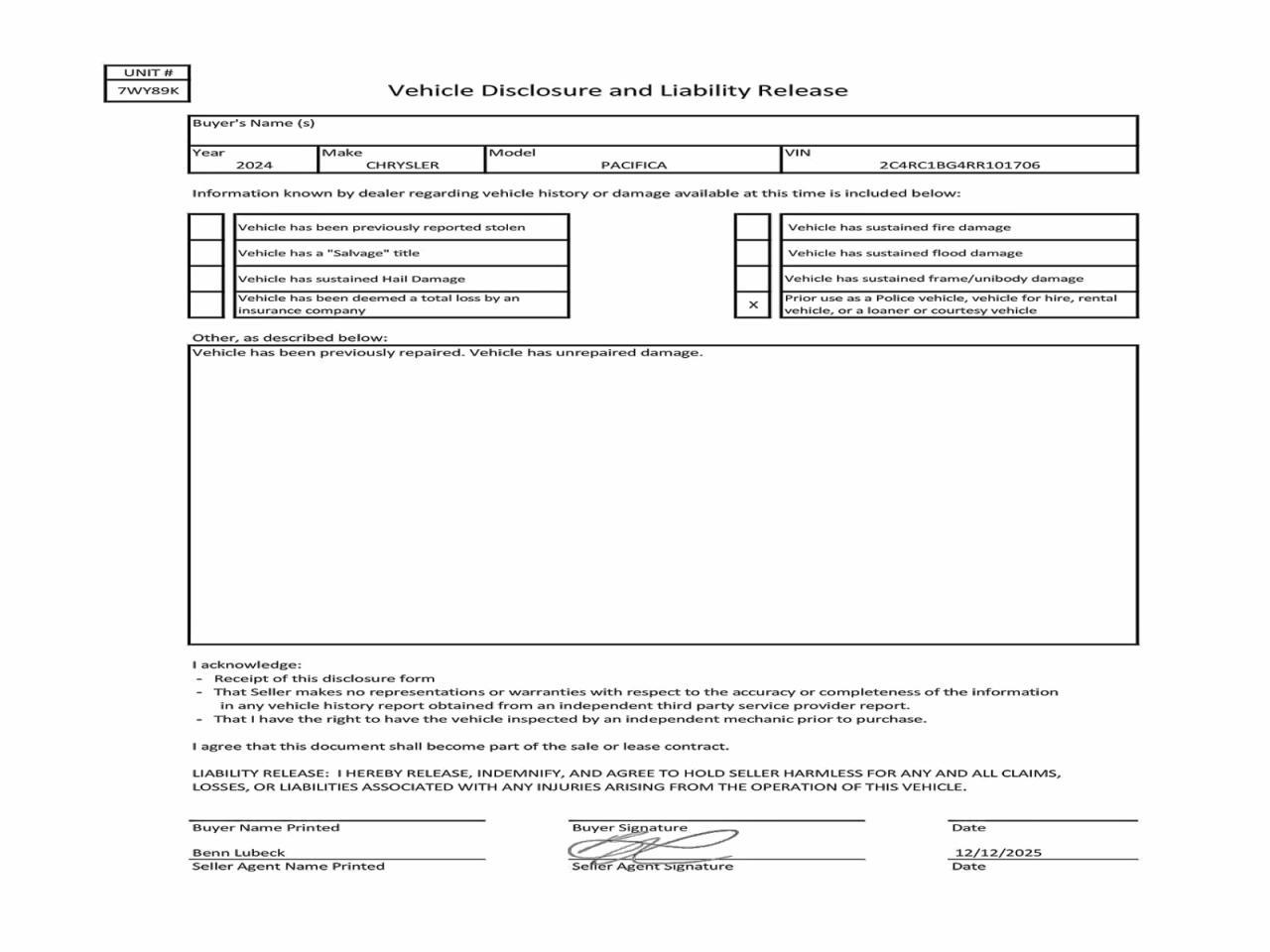 2024 CHRYSLER Pacifica