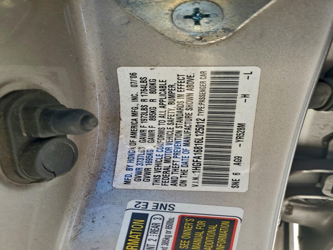 2006 HONDA CIVIC