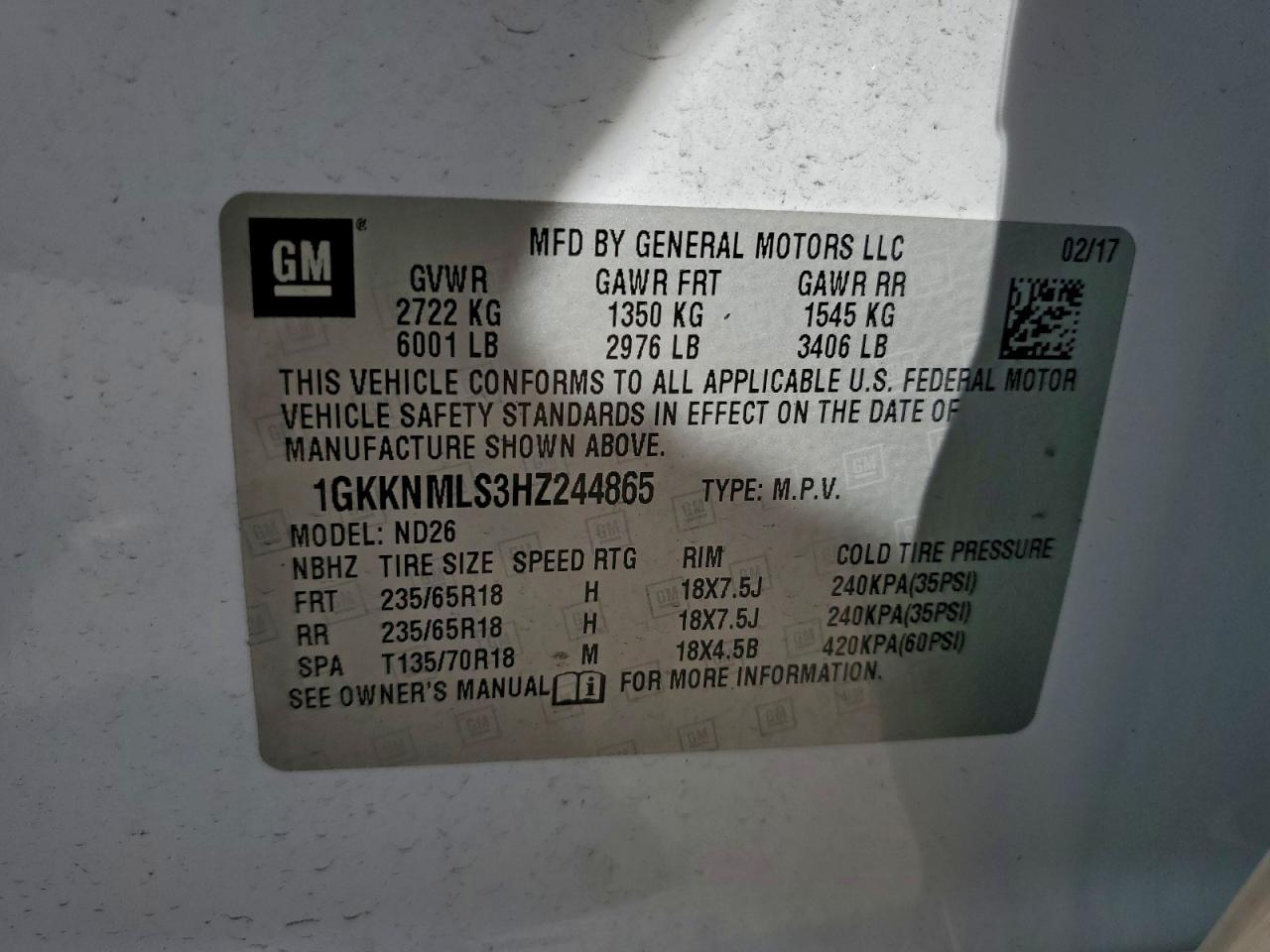 2017 GMC ACADIA