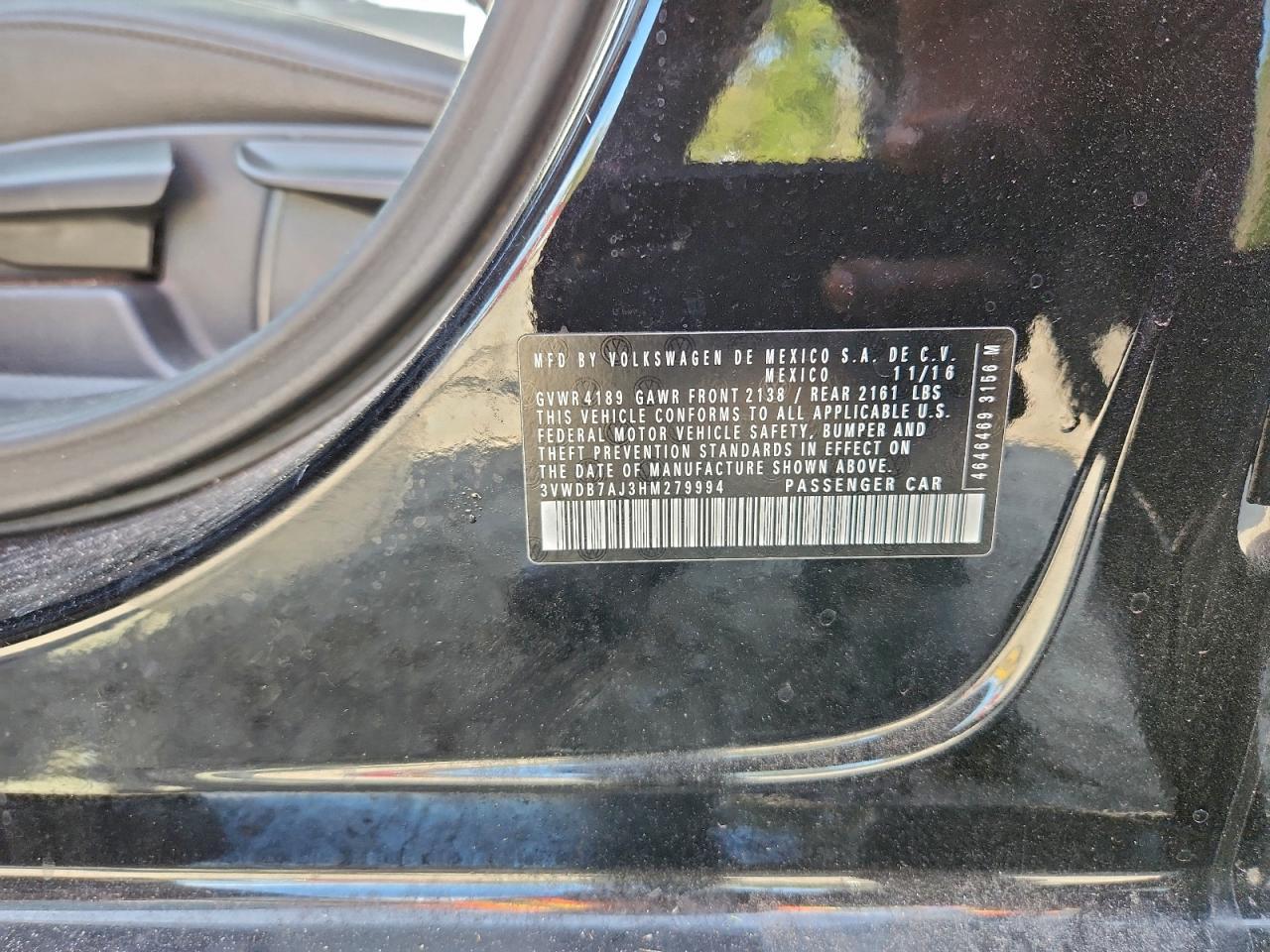 2017 VOLKSWAGEN JETTA