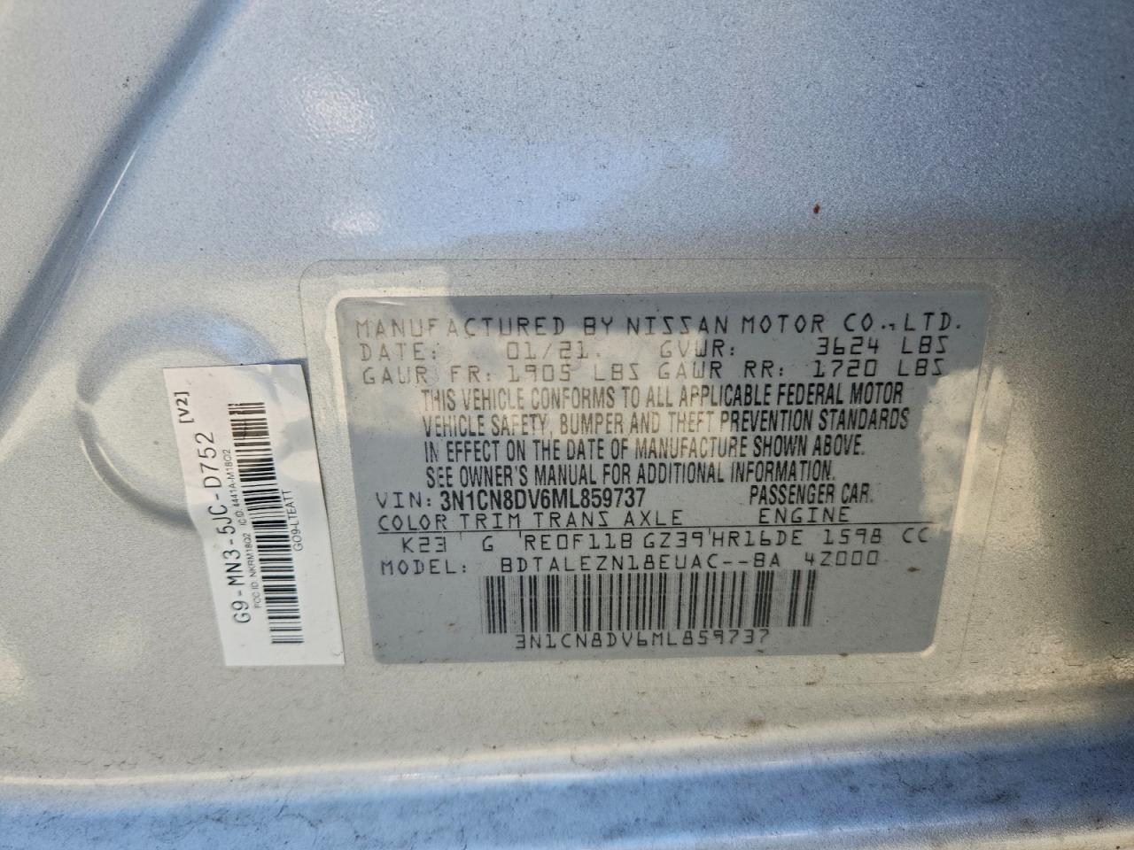2021 NISSAN VERSA