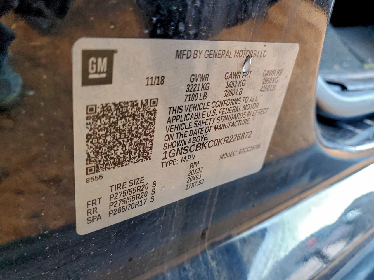 2019 CHEVROLET Tahoe